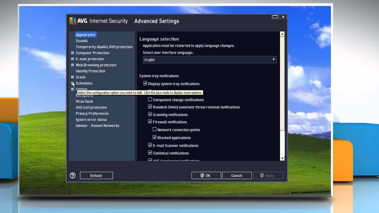 How to change AVG® Internet Security 2013 update schedule in Windows ...