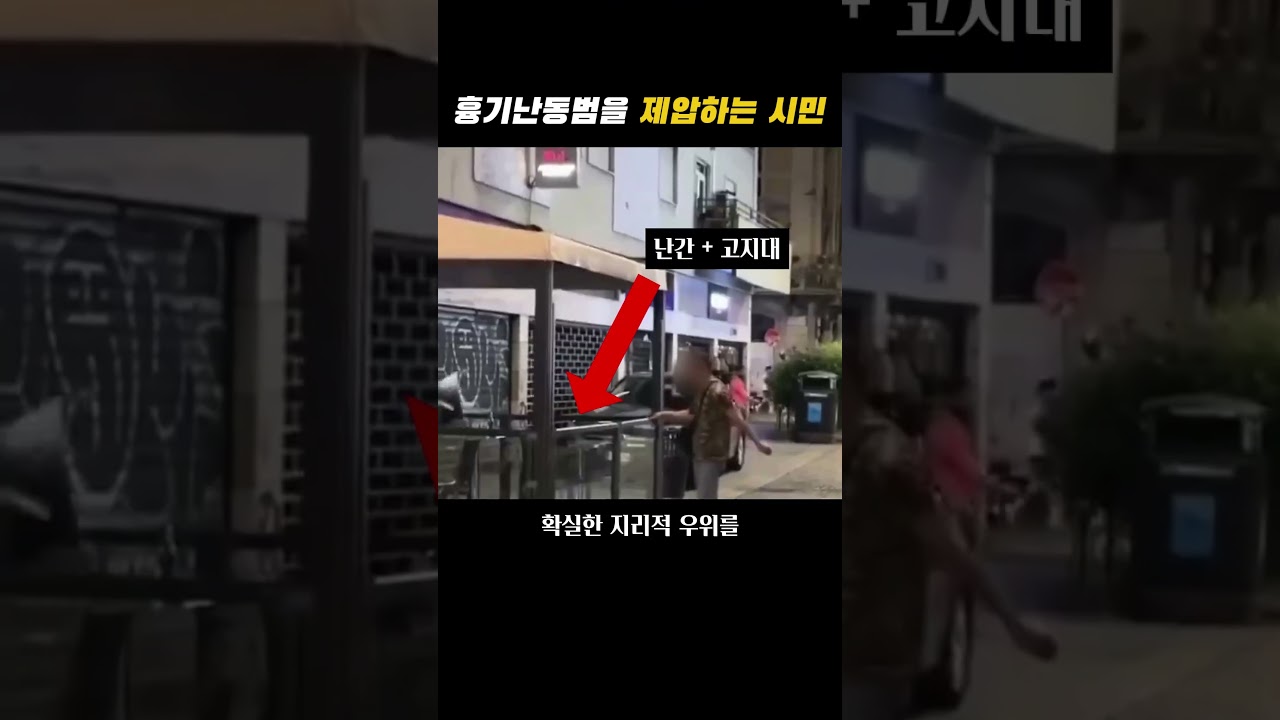 흉기난동범을 제압한 시민 ㄷㄷ