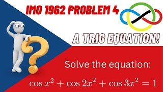 A Trig Equation! | IMO 1962 P4
