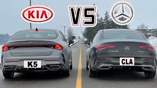 2021 Kia K5 GT Line vs Mercedes CLA 250 DRAG RACE!!!