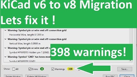 KiCad V6 to KiCad V8 schematic migration. We got warnings! - fixed.