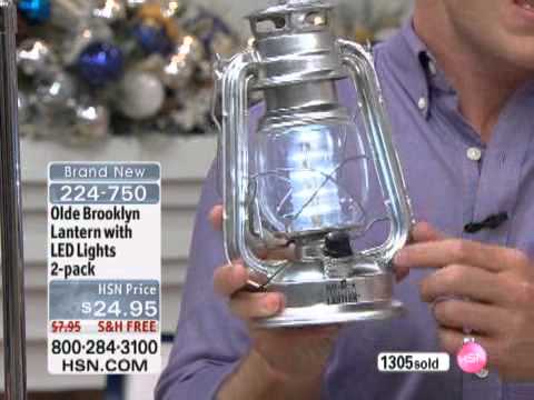 Olde Brooklyn Lantern LED Light Battery Powered Dimmable Appears