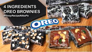 Easy No Bake Oreo Brownies Recipe | 4 Ingredients Oreo Brownies Negosyo Recipe