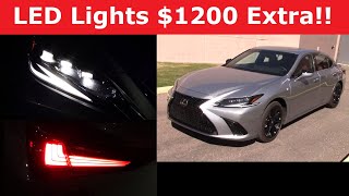 2023 Lexus ES 300h Hybrid LED Headlight Test and Night Drive