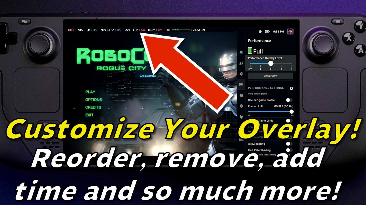 How to Enable Performance Overlay on Steam Deck