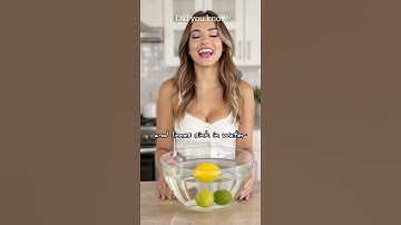 Did You Know Lemons Float but Limes Sink? 🍋🫧 | Surprising Fruit Science Explained!
