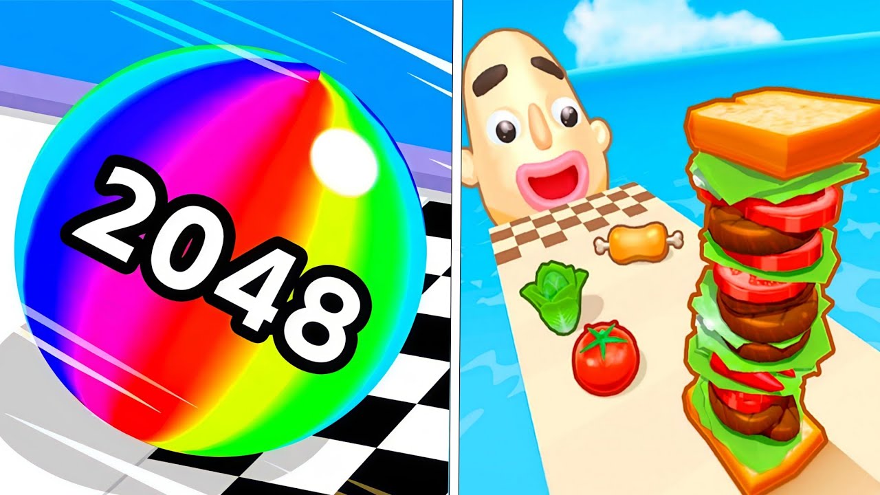 Sandwich Runner vs BallRun2048 | Epic Run Battle Gameplay New Update 2026