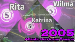 2005 Atlantic Hurricane Season Animation