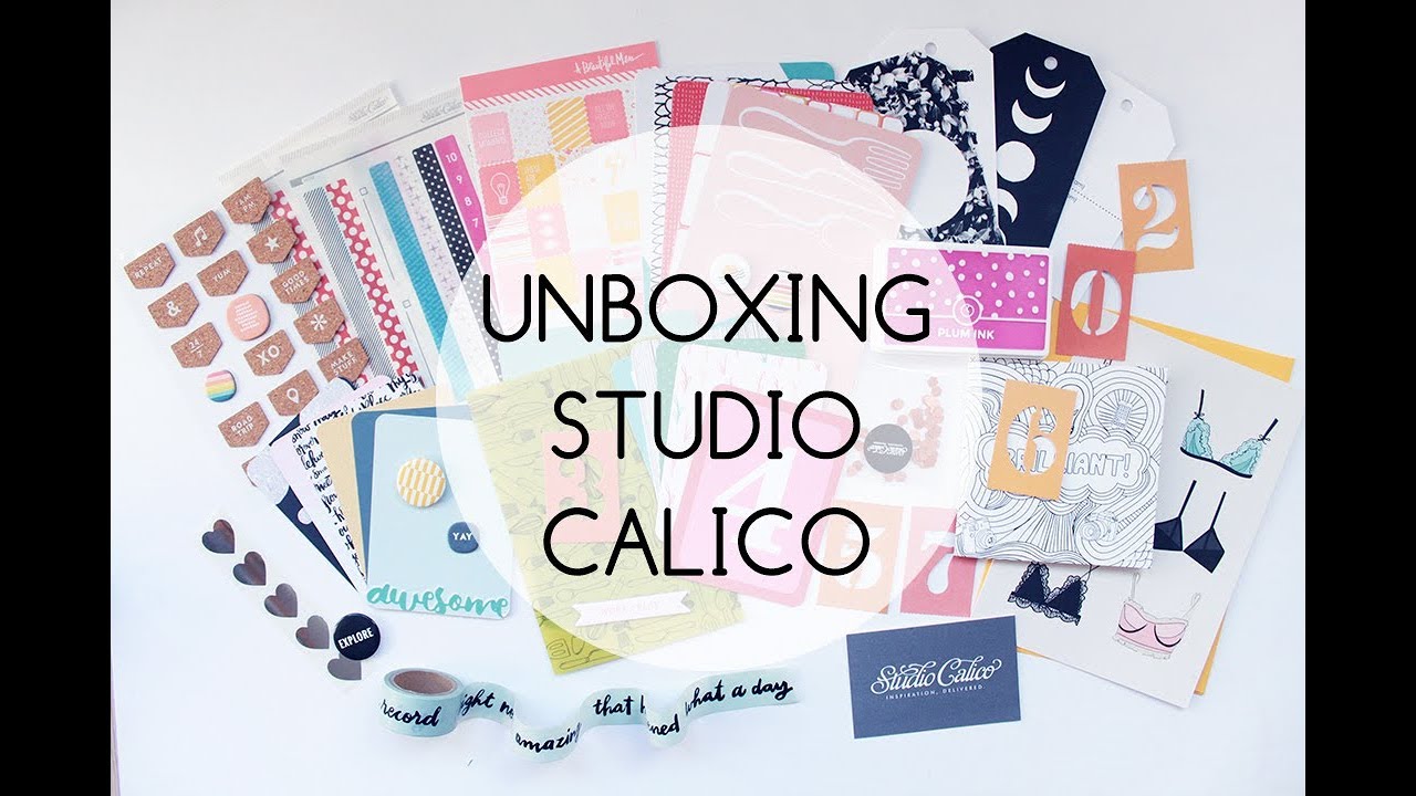 Unboxing Studio Calico • Clear Colours - YouTube