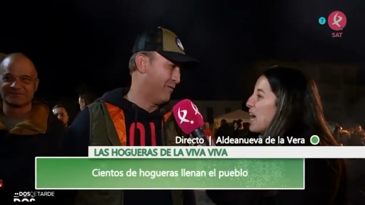 Aldeanueva de la Vera, repleta de hogueras, caballos y antorchas en su Viva Viva | Dos de Tarde