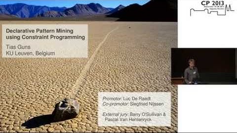 Declarative Pattern Mining Using Constraint Programming