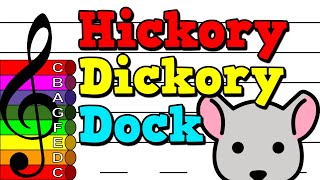 Hickory Dickory Dock - Treble Clef Boomwhacker Play Along