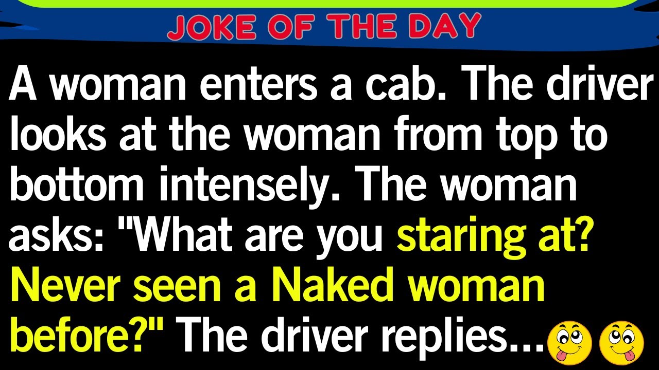 Woman in a Taxi 😂 | Funny Clean Joke | Driver’s Smart Reply