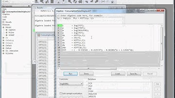 3  Loading Algebra file and transforming variables