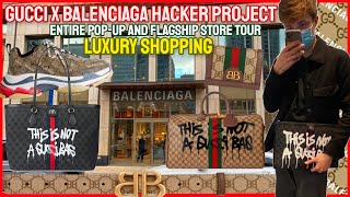 Gucci x Balenciaga The Hacker Project Graffiti Tote Shopper