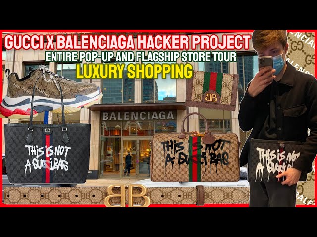 Balenciaga x Gucci The Hacker Project Duffle Bag Graffiti BB