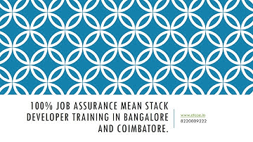100% Job Assurance Mean Stack Developer Training in bangalore and coimbatore-etcoe.in