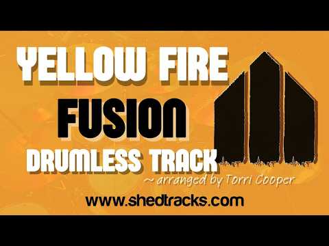 Yellow Fire | Fusion Drumless Practice Track | Shedtracks