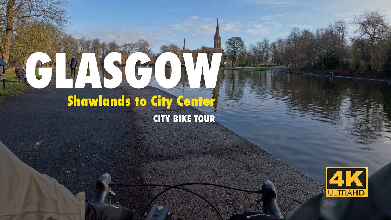 Exploring GLASGOW for the First Time! 🚲 Queens Park to Glasgow Green | 4K Virtual Ride