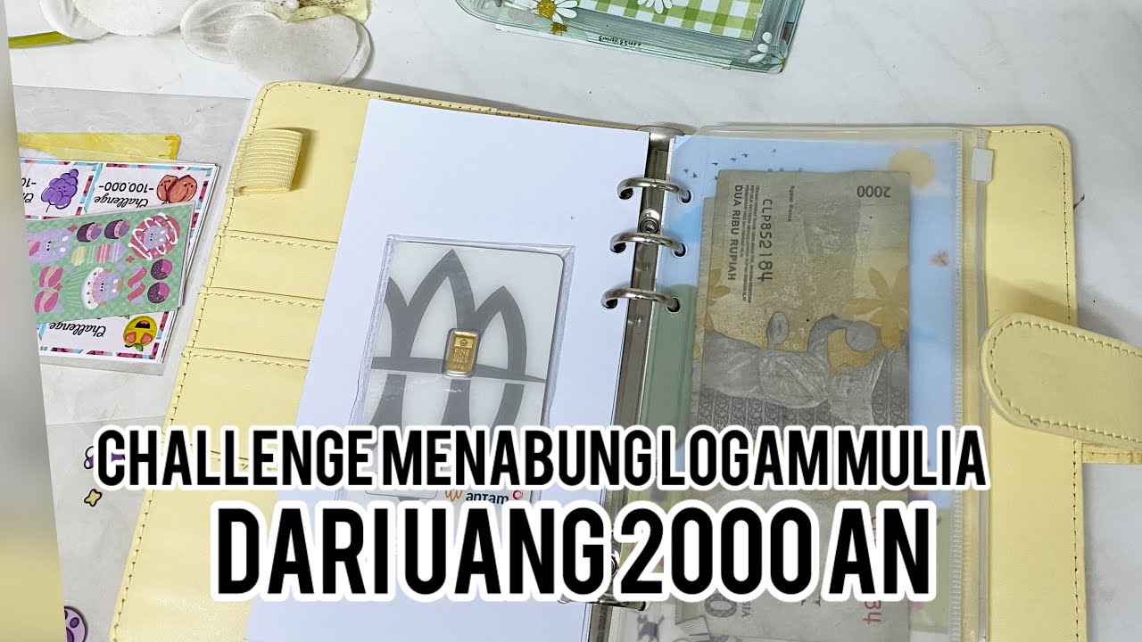 challenge menabung Logam mulia dari uang 2000 an