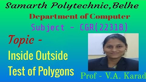 Inside - Outside Test of Polygons