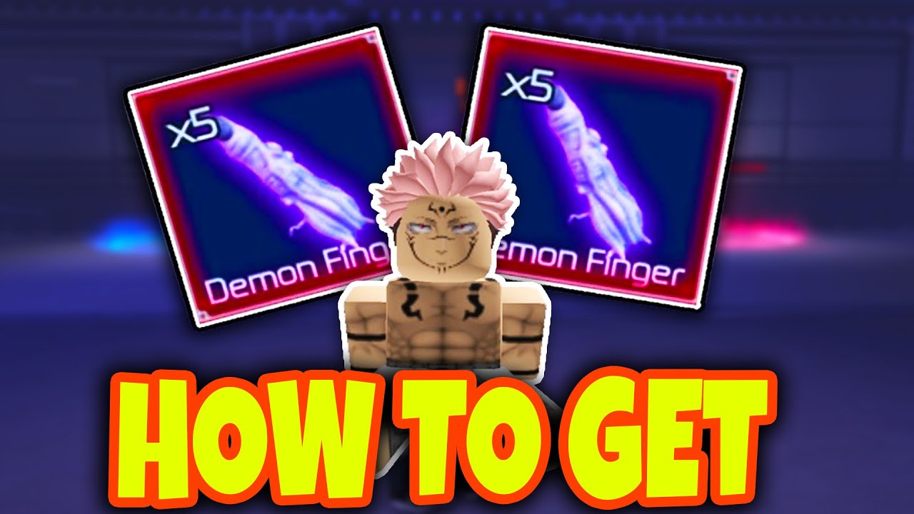 HOW TO GET AND USE DEMON SUKUNA FINGERS In JUJUTSU INFINITE Roblox