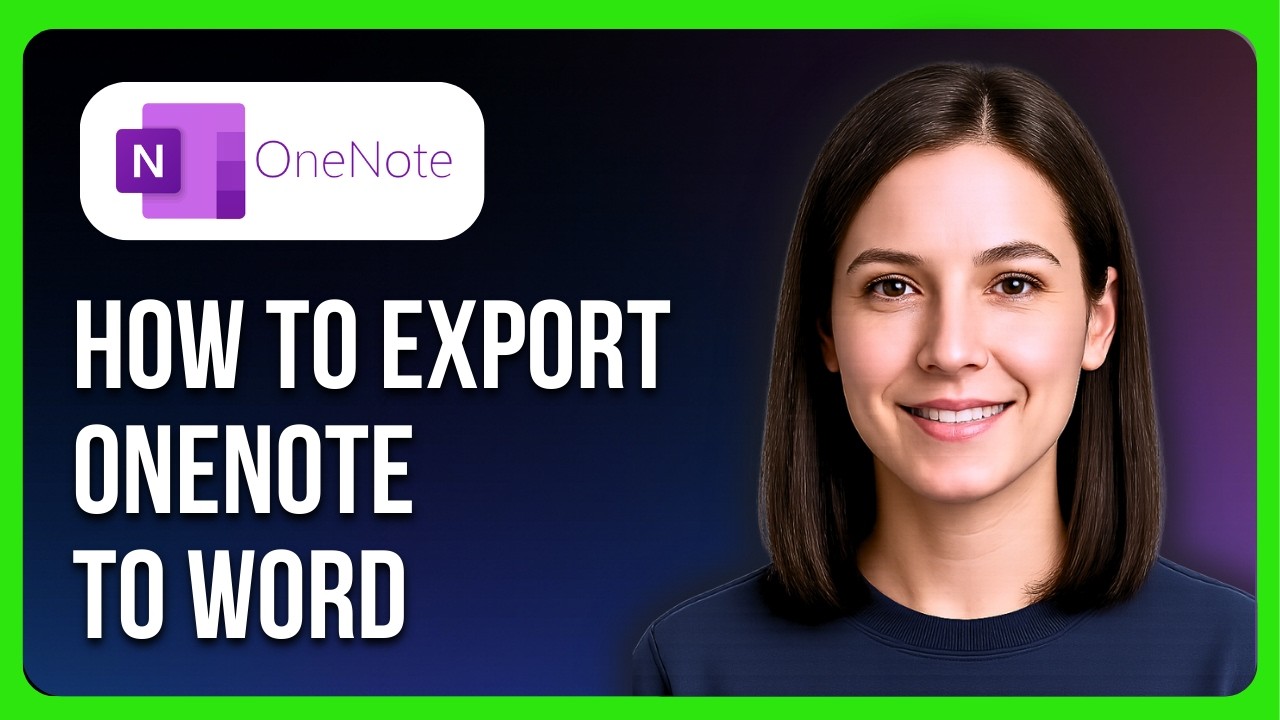 How to Export Microsoft OneNote to Word - YouTube