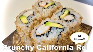 How to make Crunchy California Roll with TERIYAKI Sauce!!