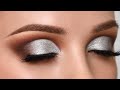 SILVER Half Cut Crease Makeup Tutorial ( Chill & Chatty )