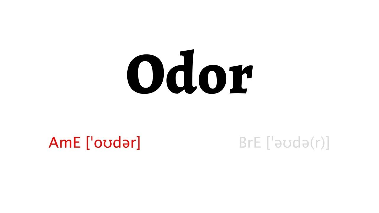 How To Pronounce Odor In American English And British English YouTube how-to-pronounce-odor-in-american-english-and-british-english-youtube