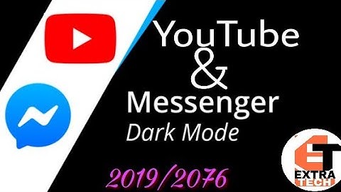 How To Enable Dark Mode On Facebook Messenger App & YouTube || 😍😍 Enable Now ||2019 Method