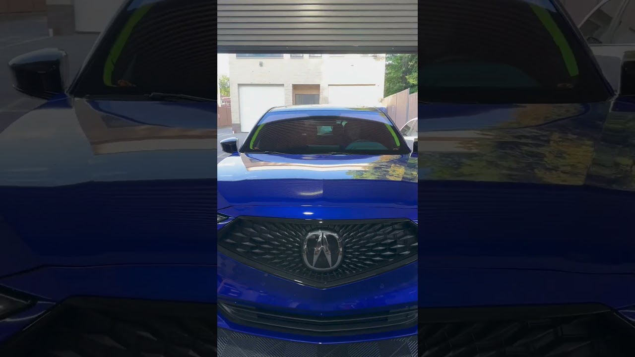 Window Tinting 2024 Acura MDX A-Spec front windshield with Sunset 80% Chameleon window film