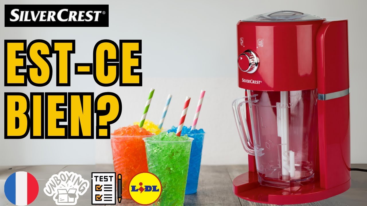 MACHINE À GLACE SLUSH SilverCrest SSM 30 A1 FRANCE FRANÇAIS LIDL - YouTube