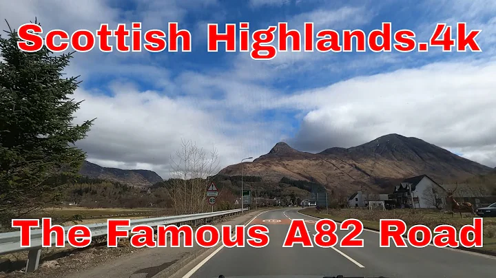 Scottish Highlands.4k.Glencoe.A82 Road. Beautiful scenery.
