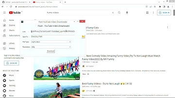 Youtube Video Downloader GUI using python tkinter and pytube ./PavK