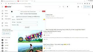 Youtube Video Downloader GUI using python tkinter and pytube ./PavK