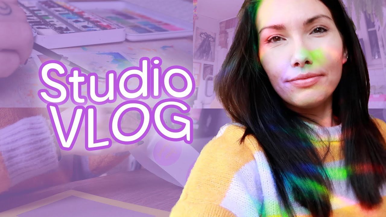 STUDIO VLOG Painting Fish and a small Update - YouTube