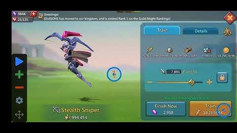 Lords Mobile using macros to train troops without overworking your fingers (not a Bot)