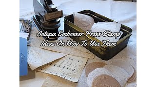 Press Stamp Tutorial | Antique Embossing Tool #tutorial by Purple Cottage Crafts 675 views 1 year ago 17 minutes