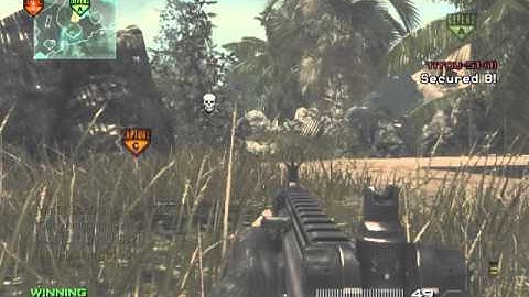 MW3 - 4 Man Grenade  Kill !!!
