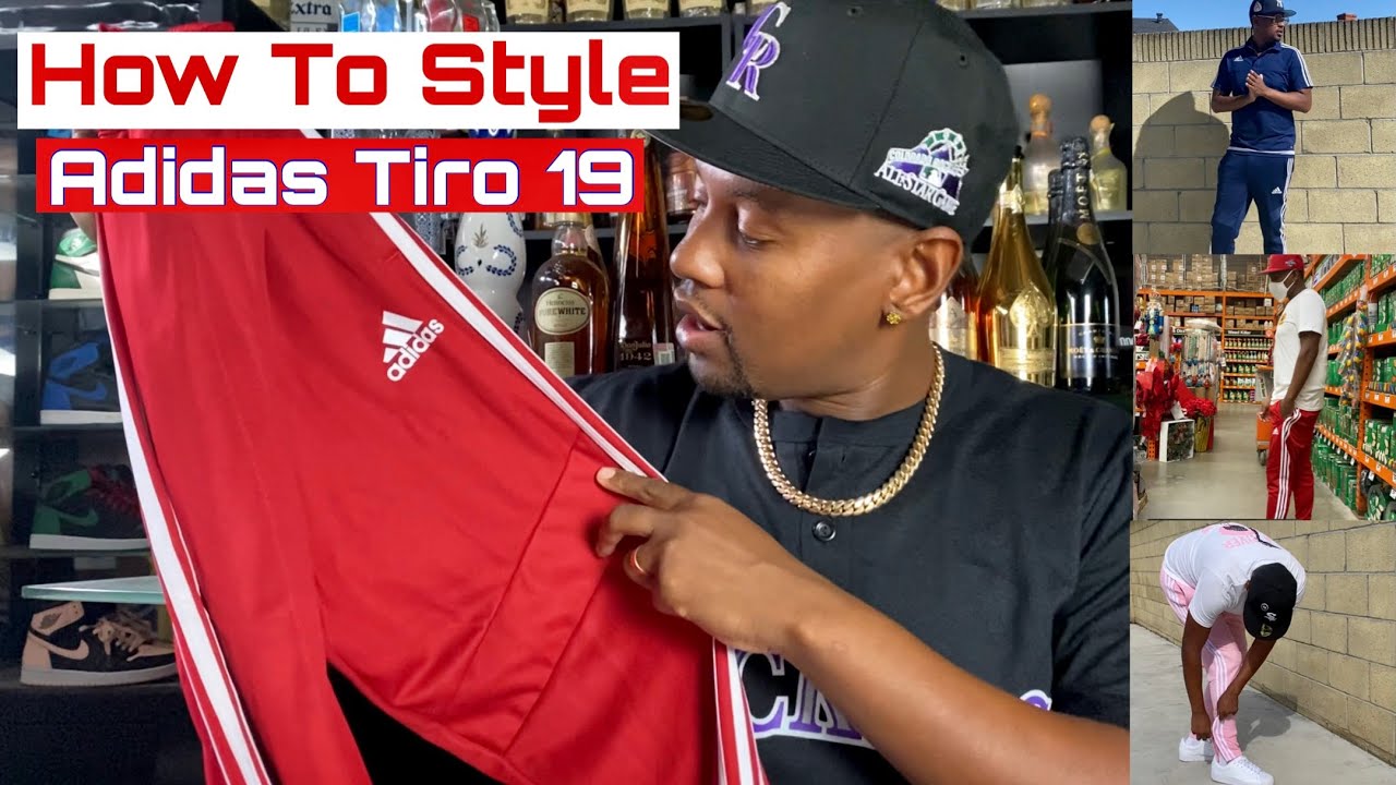 How To Style Adidas Tiro 19 pants Collection Haul Review and 3 Colors Red,  Blue and Pink - YouTube