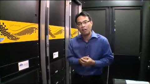 Hasso Plattner showcases the 100TB SAP HANA system by IBM