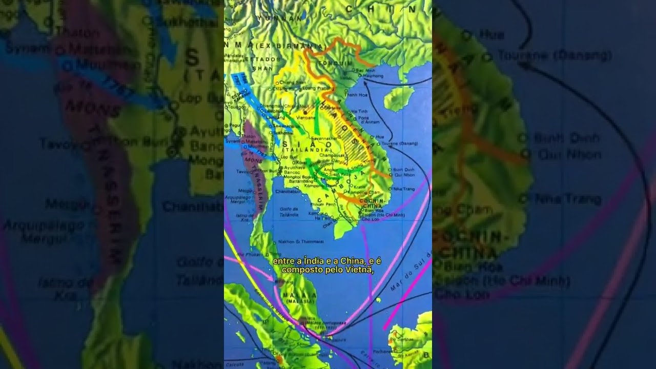Onde fica a Indochina? 