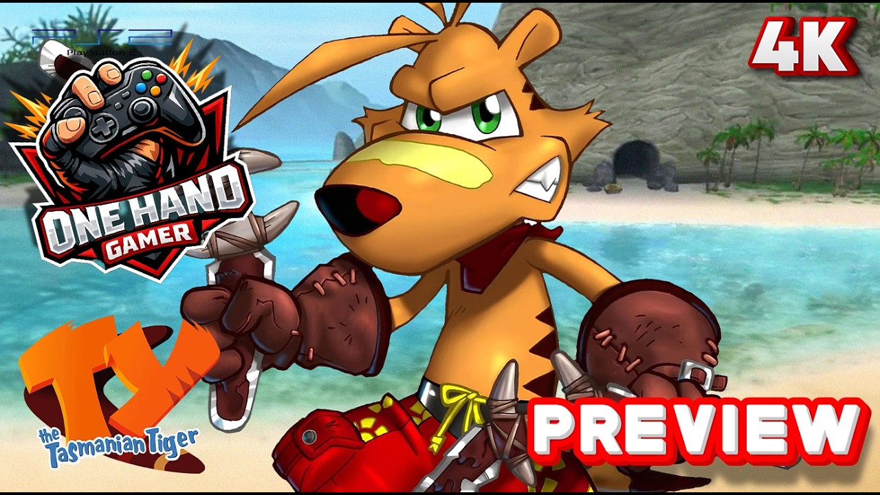 Ty the Tasmanian Tiger PS2 Gameplay 4K First 25 Minutes One Hand Gamer ...