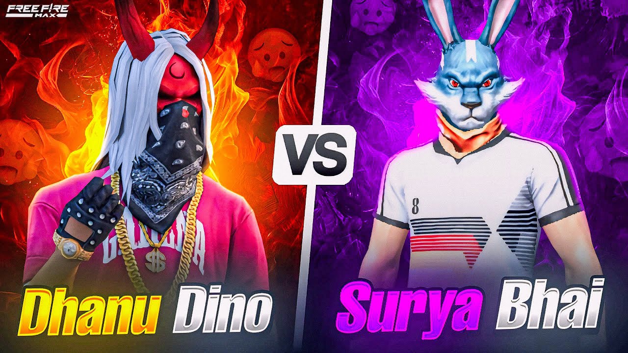 DHANU DINO VS SURYA BHAI || 1 VS 1 challenge with Dhanu Dino🔥 || FreeFire