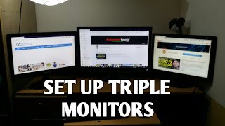 How To Setup Triple Monitors on Wondows 10 & 11
