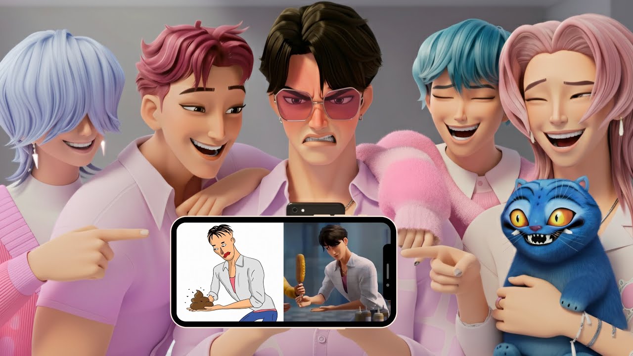 15 самых смешных реакций 🤣 с Джину Эбби... | Реакция K-Pop Demon Hunters | SAJA BOYS