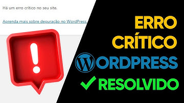 Como corrigir erro crítico do wordpress