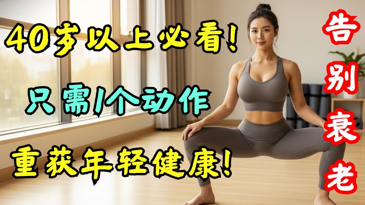 40岁以上必看！只需1个动作，让你拥有年轻健康的身体！