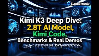 Kimi K3: 2.8T AI Model, Kimi Code, Benchmarks & Real Demos Kimi K3: 2.8T AI Model, Kimi Code, Benchmarks & Real Demos